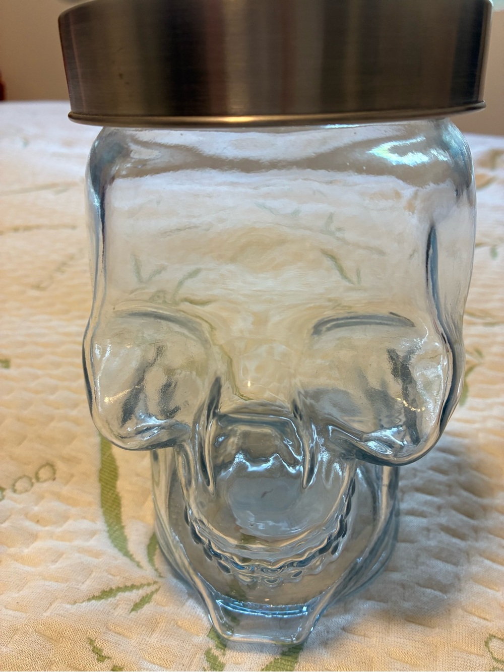 Skull Glass Jar